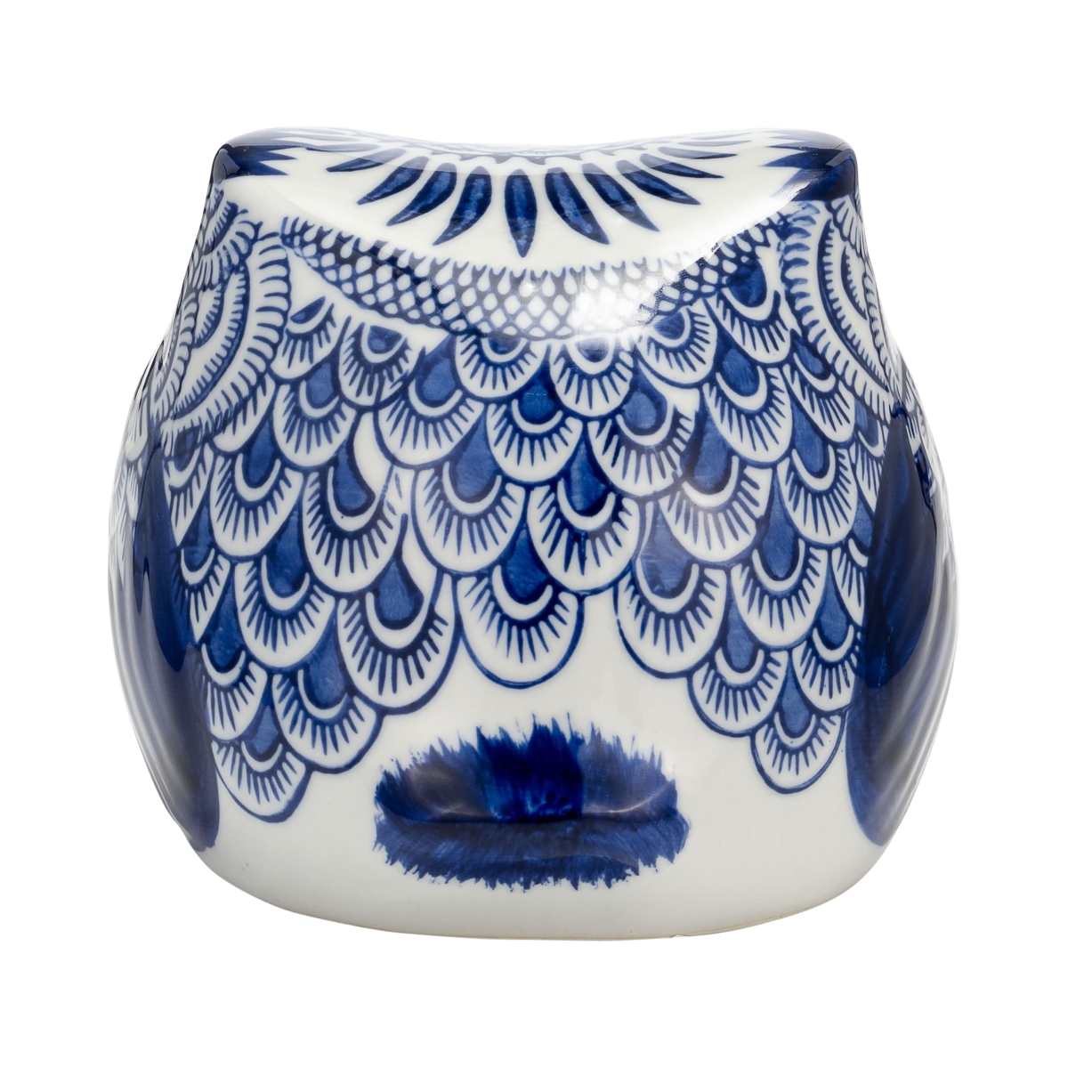 Picture of Sagebrook Home 17999-01 5 in. Ceramic Chinoiserie Owl Figurine&#44; Blue & White