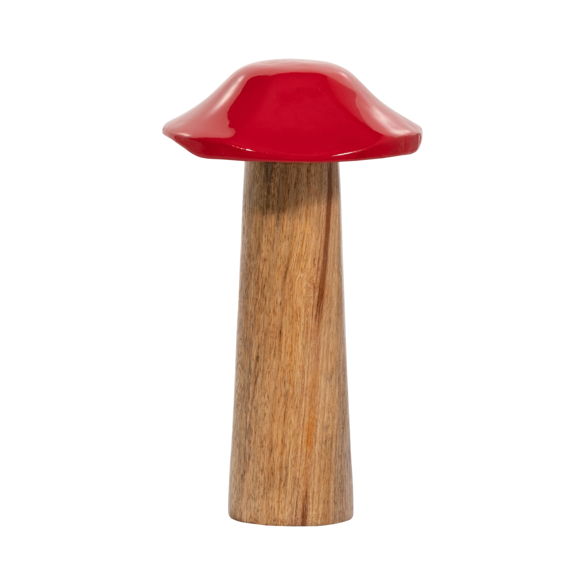 Picture of Sagebrook Home 18275-02 8 in. Wood Toadstool Mushroom Figurine&#44; Red