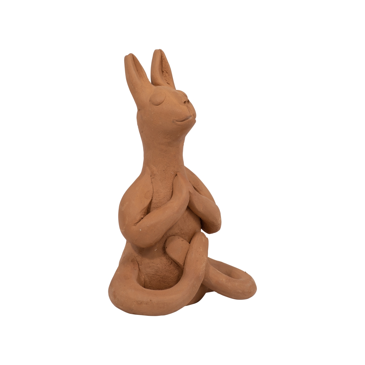Picture of Sagebrook Home 18289-01 7 in. Terracotta Namaste Yoga Bunny Figurine&#44; Brown