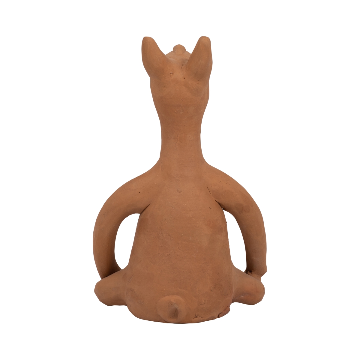 Picture of Sagebrook Home 18289-02 9 in. Terracotta Om Yoga Bunny Figurine&#44; Brown