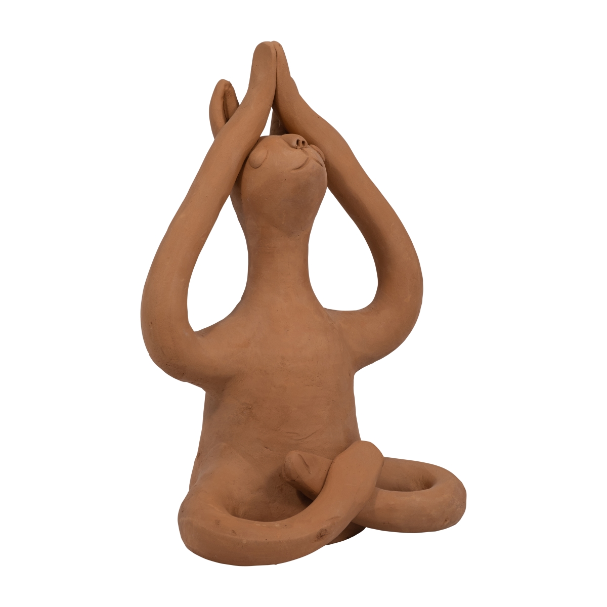 Picture of Sagebrook Home 18289-03 10 in. Terracotta Salutation Yoga Bunny Figurine&#44; Brown