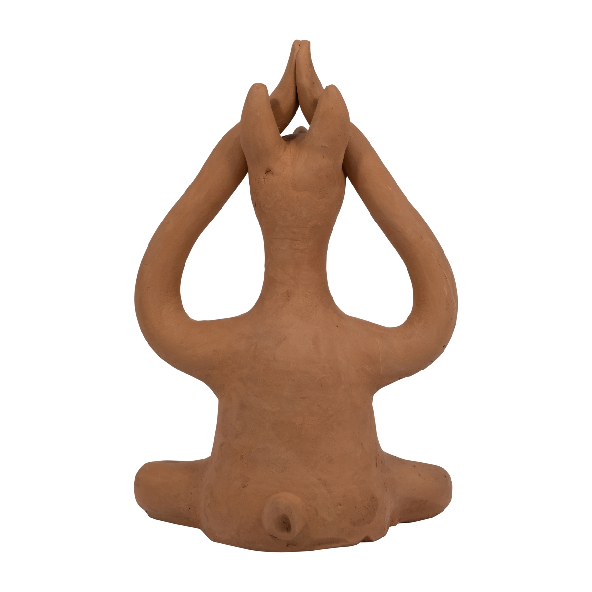 Picture of Sagebrook Home 18289-03 10 in. Terracotta Salutation Yoga Bunny Figurine&#44; Brown