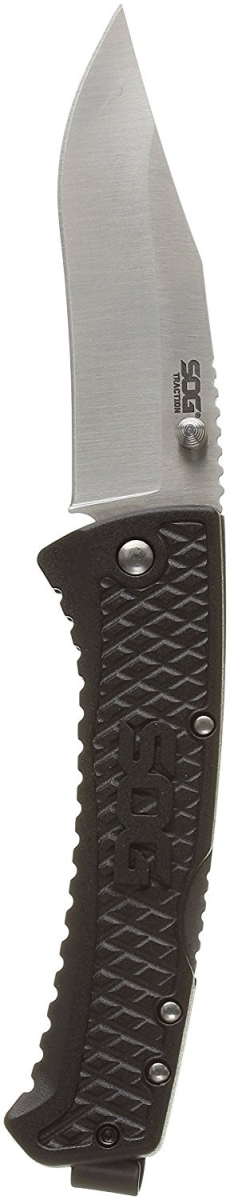 Td1011-cp Traction Satin Folding Knife