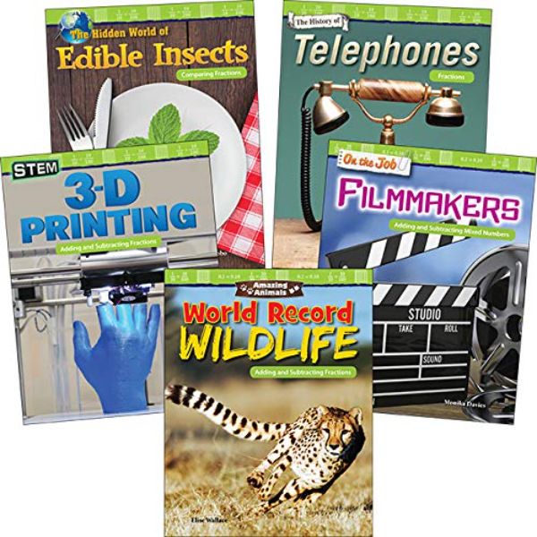 ISBN 9781643357980 product image for 106632 Adding & Subtracting Fractions 5 Book Set, Grades 4-5 | upcitemdb.com