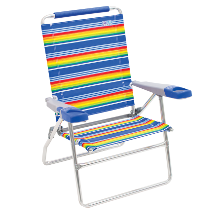 Sc615-1909-1 15 In. Beach Chair With New Molded Arms, Stripe
