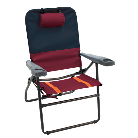 Gr617-430-1 17 In. Gear 4 Position Suspension Chair, Charcoal & Oxblood