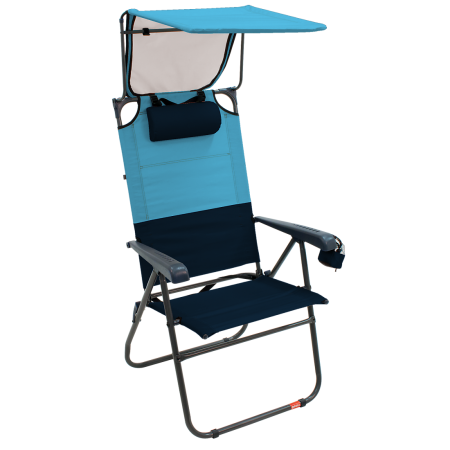 Gr643hcp-432-1 Hi-boy Canopy Chair, Bluesky & Navy - Steel