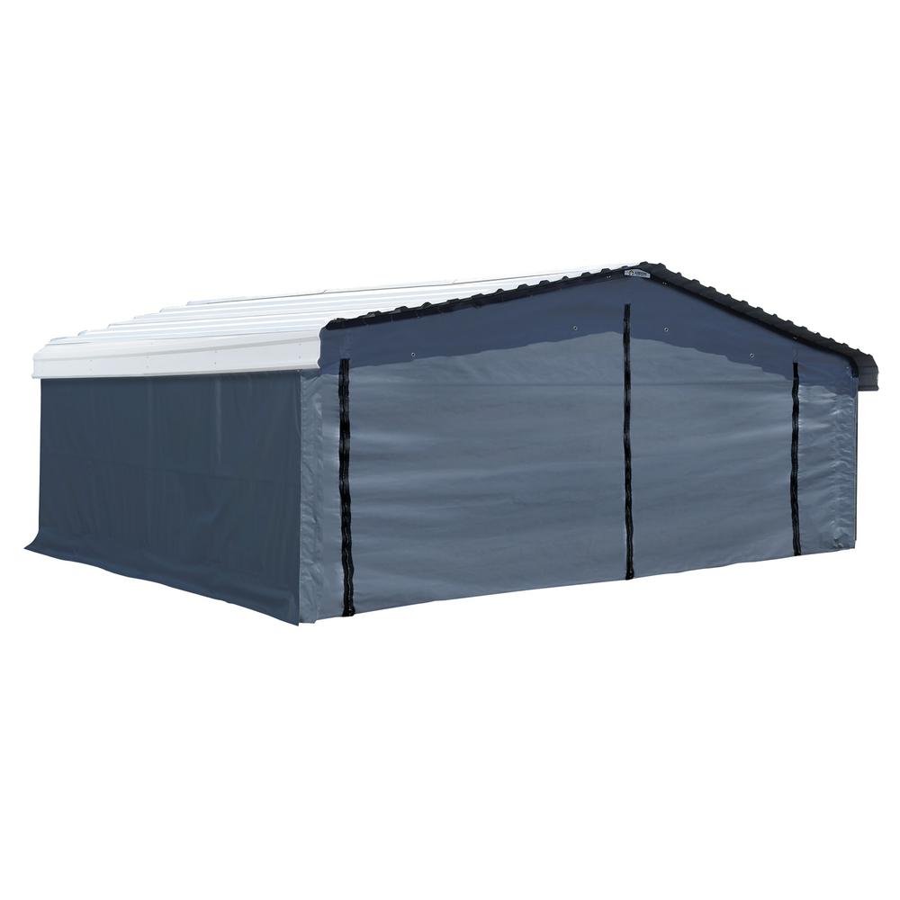 10183 20 X 20 Ft. Fabric Carport Enclosure Kit