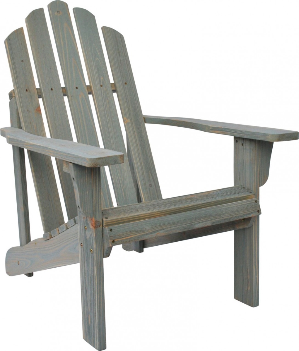 Shineco 5618db Rustic Adirondack Chair, Dutch Blue