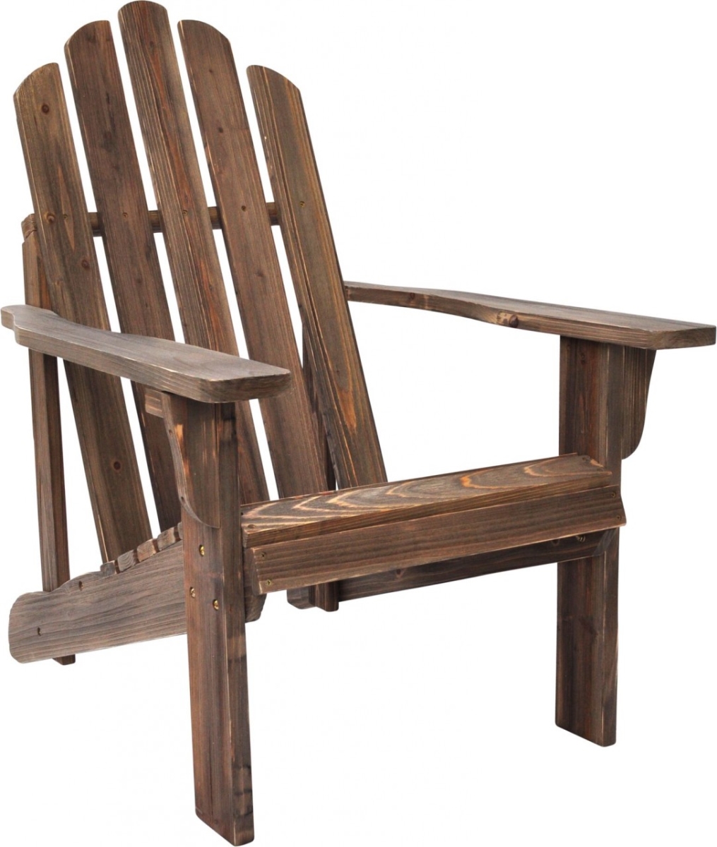Shineco 5618ba Rustic Adirondack Chair, Barnwood