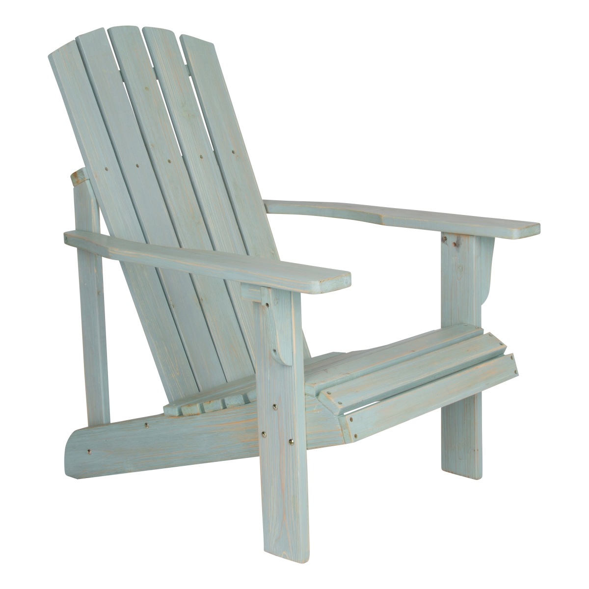 5616db Lakewood Rustic Adirondack Chair, Dutch Blue