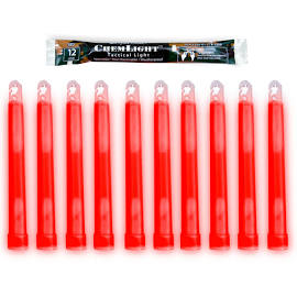 -9-55590 6 In. Red Chemlight 12 Hour Chemical Light Sticks - Case Of 10
