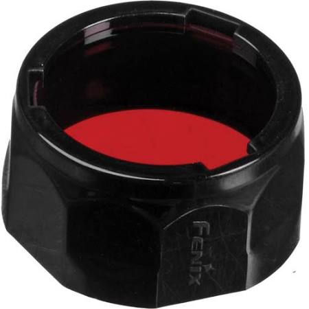 -aof-splus-red Filter Adapter For Ultimate Edition Flashlights, Red