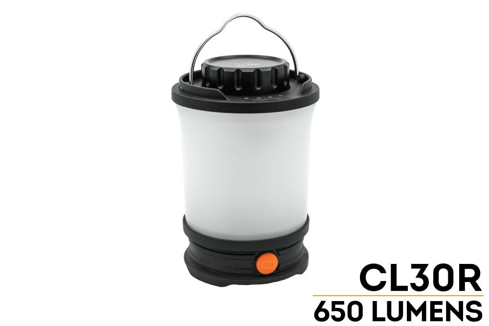 -cl30r-grey Usb Rechargeable Camping Lantern & Power Bank - Gray