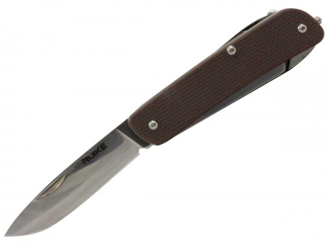 -ruike-m51-n 6.45 In. 14c28n Stainless Steel Multifunction Knife - Brown
