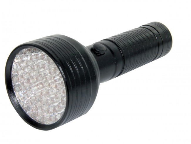 Gds-f-68led-uv-flashlight-b 68 Uv Led Flashlight, Runs On 4 X Aaa Batteries - Black