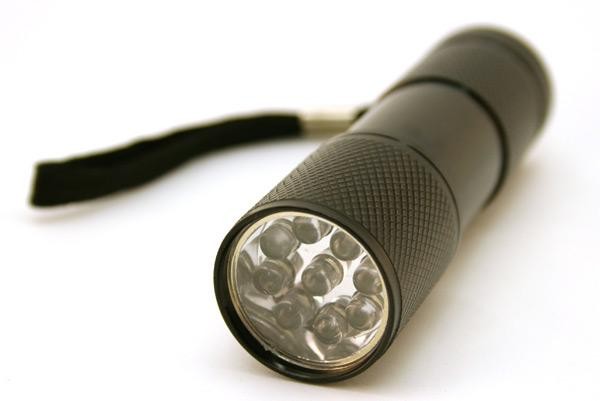 Gds-ultraviolet-uv-509 Ultraviolet Uv 9-led Pocket Flashlight, Runs On 3 X Aaa - Black