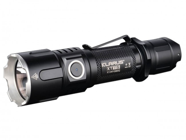 -xt11s-black Rechargeable Flashlight With Cree Xp-l Hi V3 Led, Black - 1100 Lumens