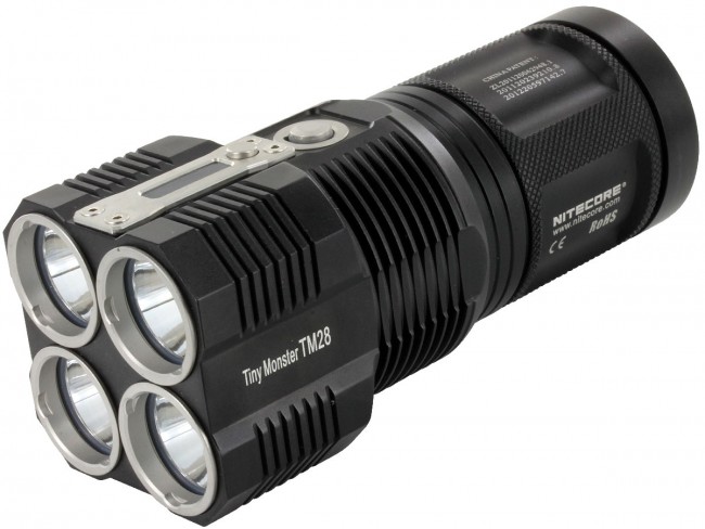 -tm28-kit 6000 Lumen Tiny Monster Flashlight Kit - 4 X Cree Xhp35 Hi Leds