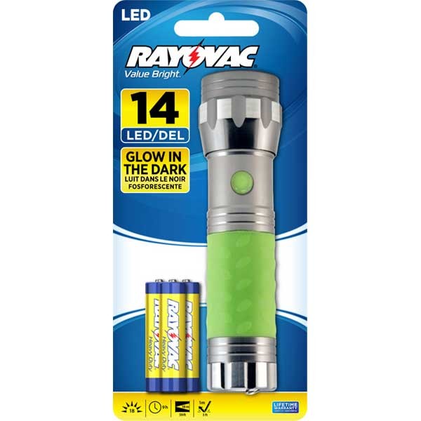 UPC 012800519026 product image for Rayovac RAYOVAC-BRS14LED-BA 18 Lumen Value Bright Glow in the Dark 14-LED Flashl | upcitemdb.com