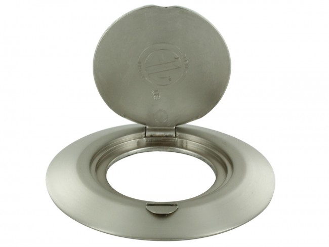 -frbn Floor Ring For Use With Scr, Brushed Nickel