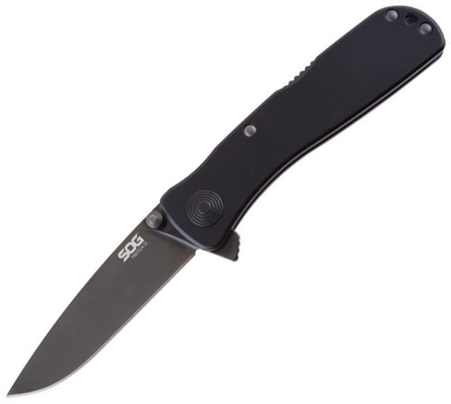 -twi12-cp 2.65 In. Straight Edge Twitch Ii Folding Knife, Black