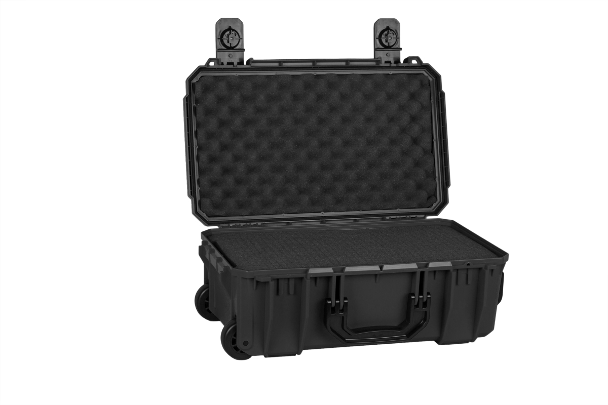 830 Carry On Wheeled Case With Foam- Black