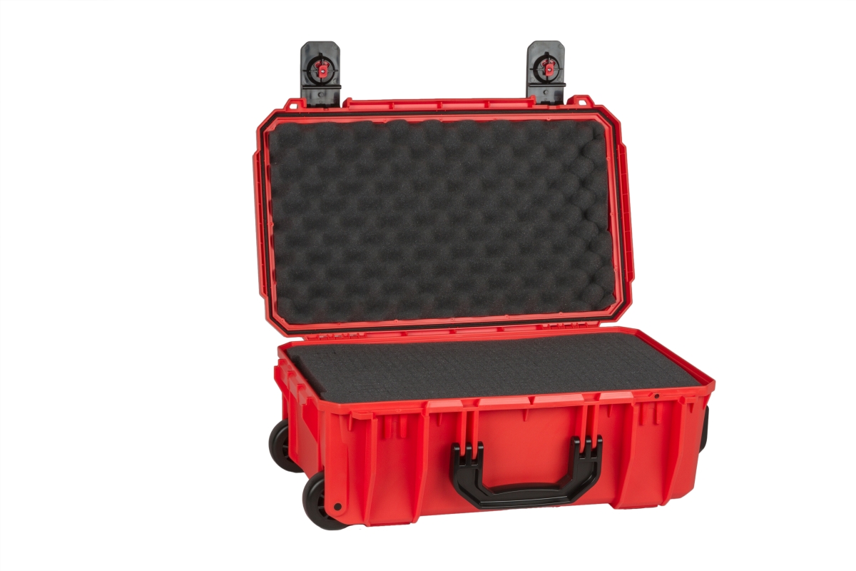 830 Carry On Wheeled Case With Foam- Orange