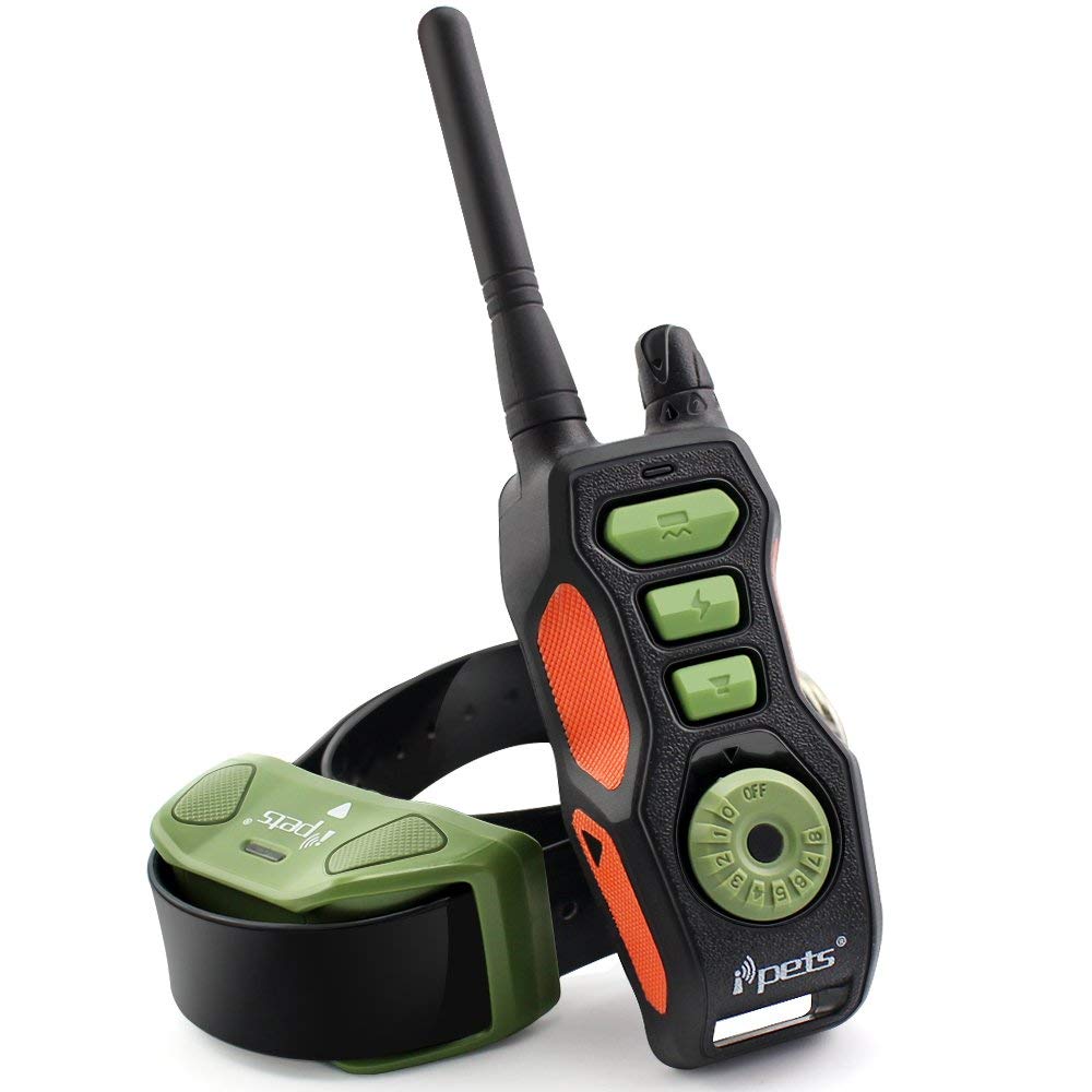 618-1 800 M Hot Sale Rechargeable & Waterproof Remote Training Collar -black