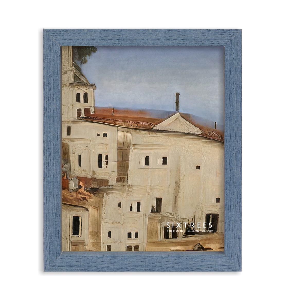 8 x 10 in. Ethan Blue Wood Picture Frame