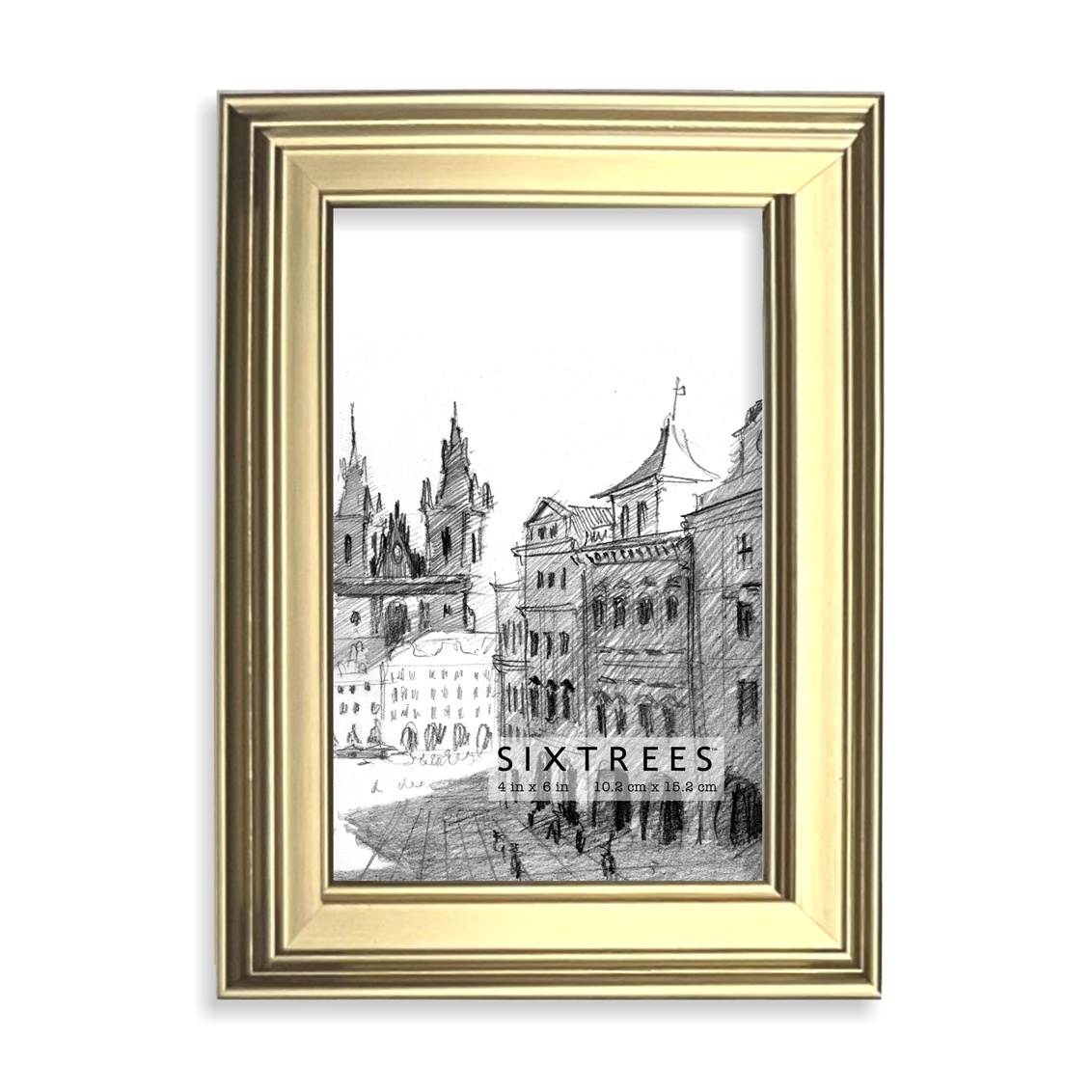 4 x 6 in. Fiona Gold Picture Frame