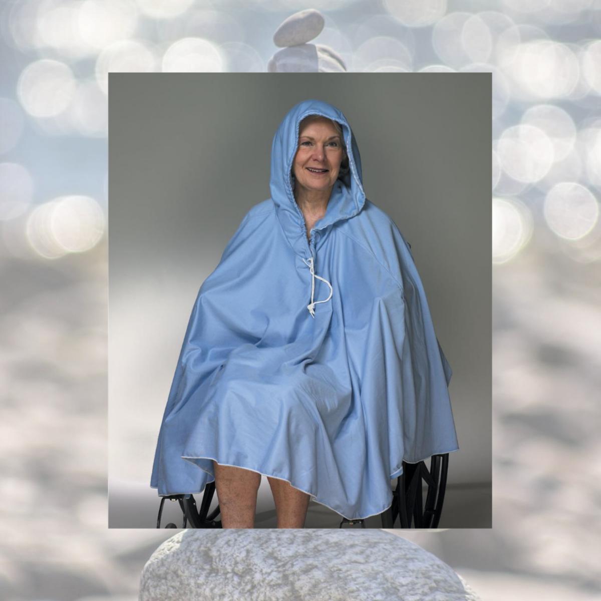 Picture of Skil-Care 909120 34 x 23 in. Shower Poncho - Short Back & No Hood