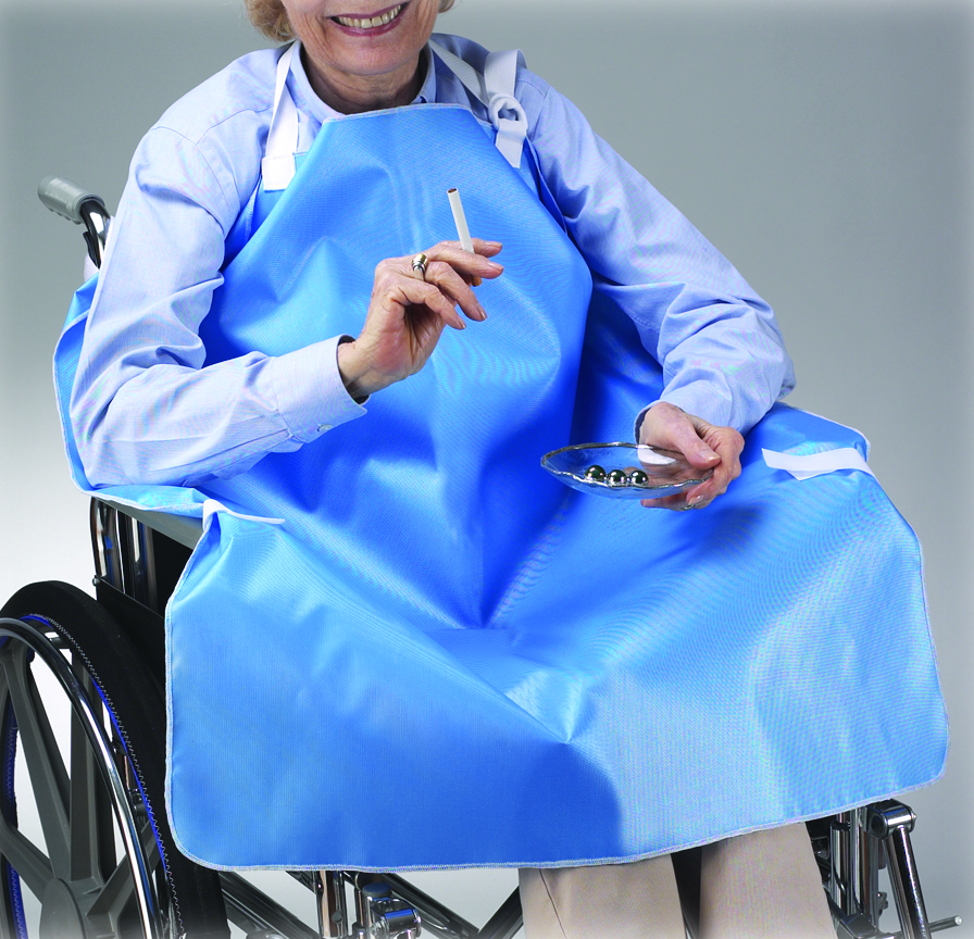 906011 Smokers Apron For Wheelchair, Blue