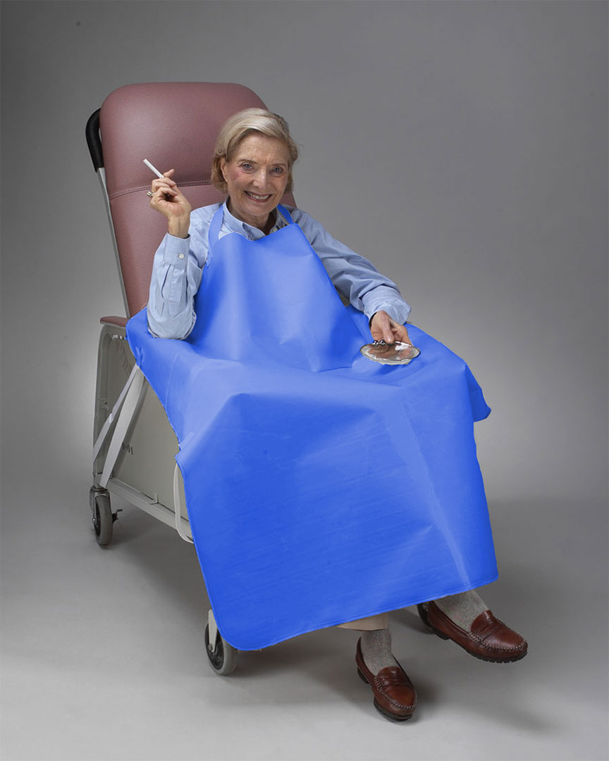 906016 Smokers Apron For Geri-chair - Blue