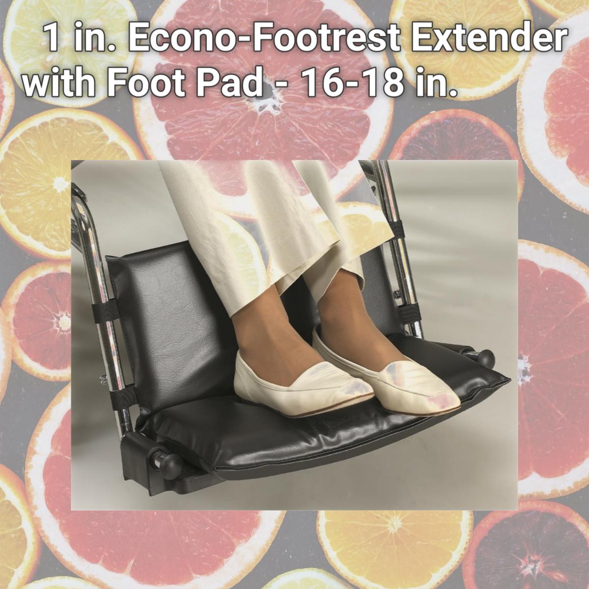 Picture of Skil-Care 703286 1 in. Econo-Footrest Extender with Foot Pad - 16-18 in.