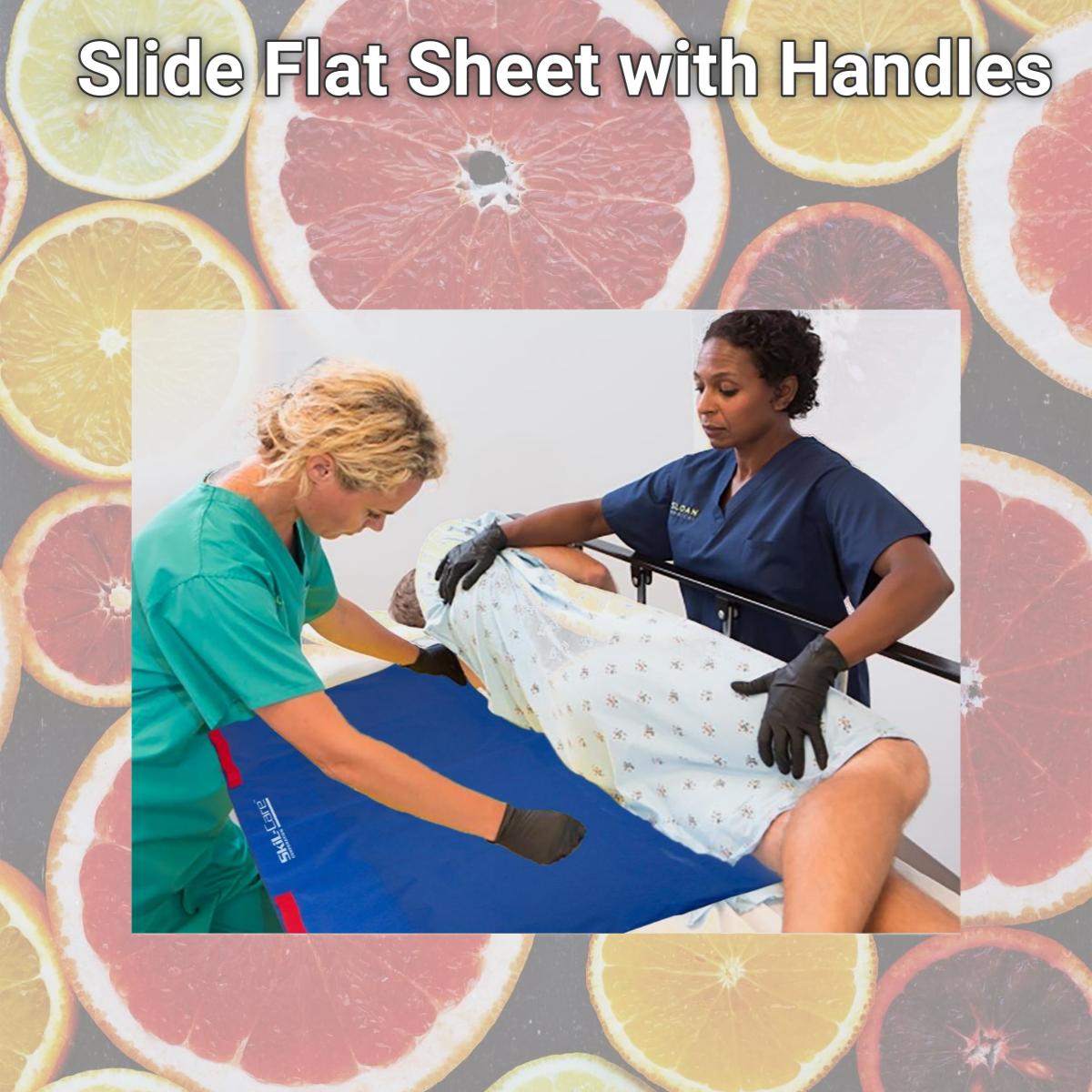 Picture of Skil-Care 556069 Slide Flat Sheet with Handles