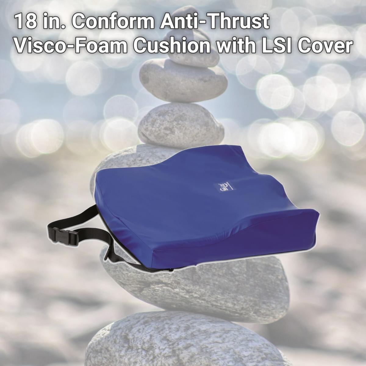 Picture of Skil-Care 753160 18 in. Conform Anti-Thrust Visco-Foam Cushion with LSI Cover