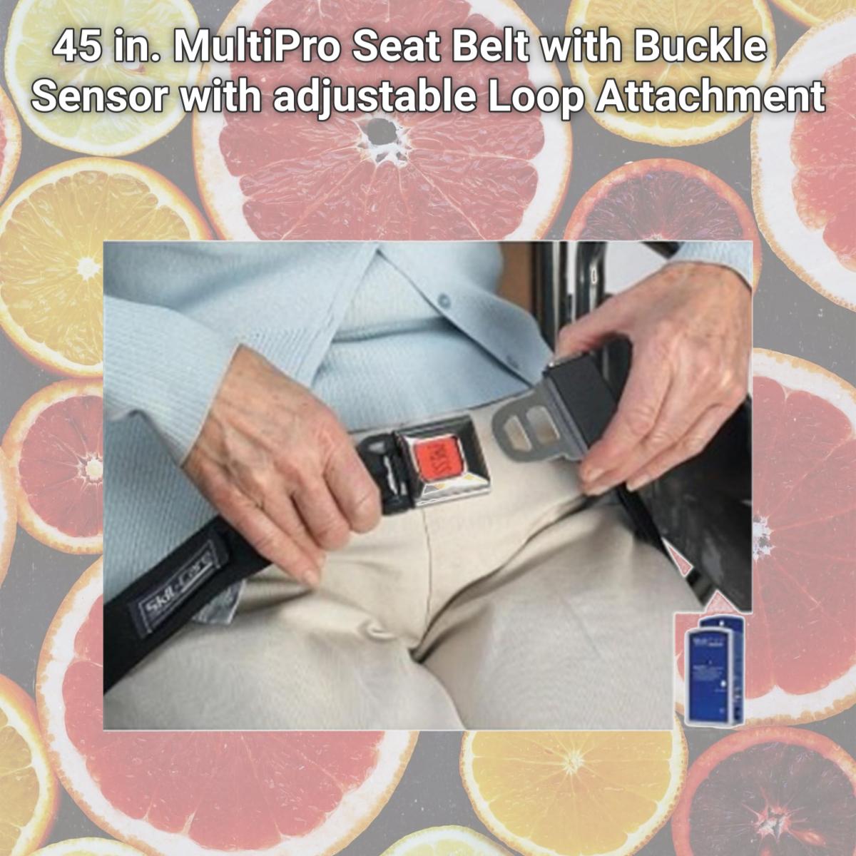 Picture of Skil-Care 914117 45 in. MultiPro Seat Belt with Buckle Sensor with adjustable Loop Attachment