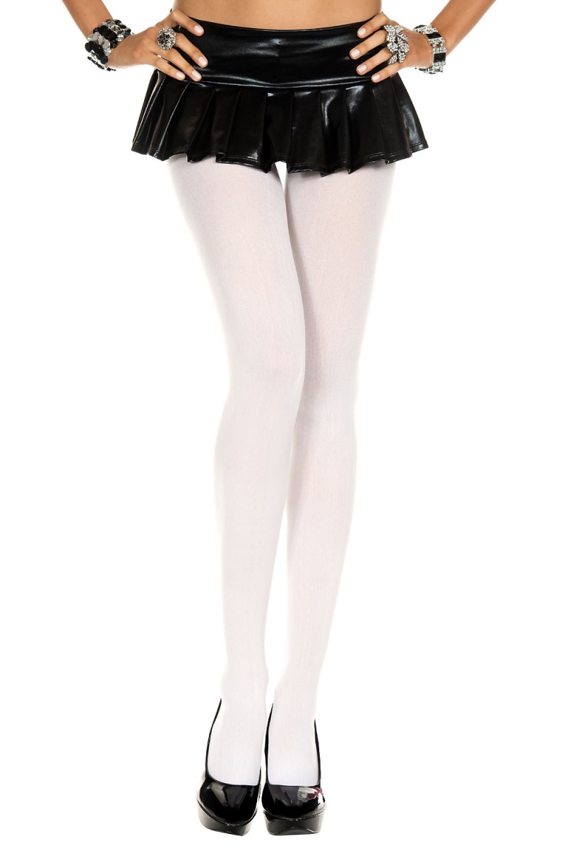 UPC 849450000075 product image for 747-WHITE Opaque Tights, White | upcitemdb.com