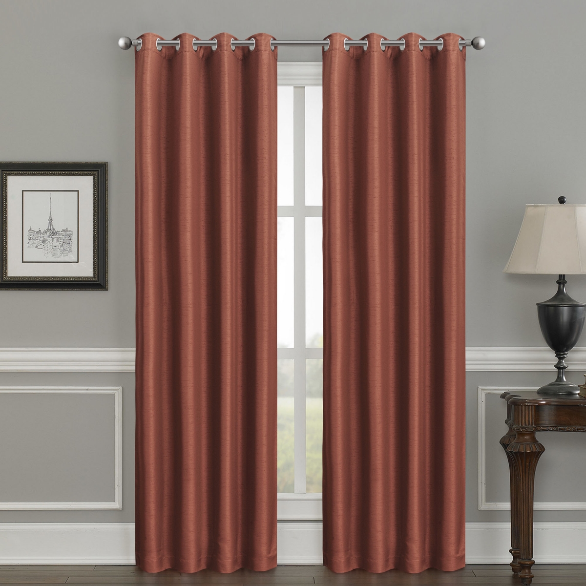 Silk+home Luxury Blackout Grommet Single Curtain 52"x84"