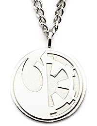 Rogue One Rebel Alliance Or Galactic Empire Symbol Pendant With Chain
