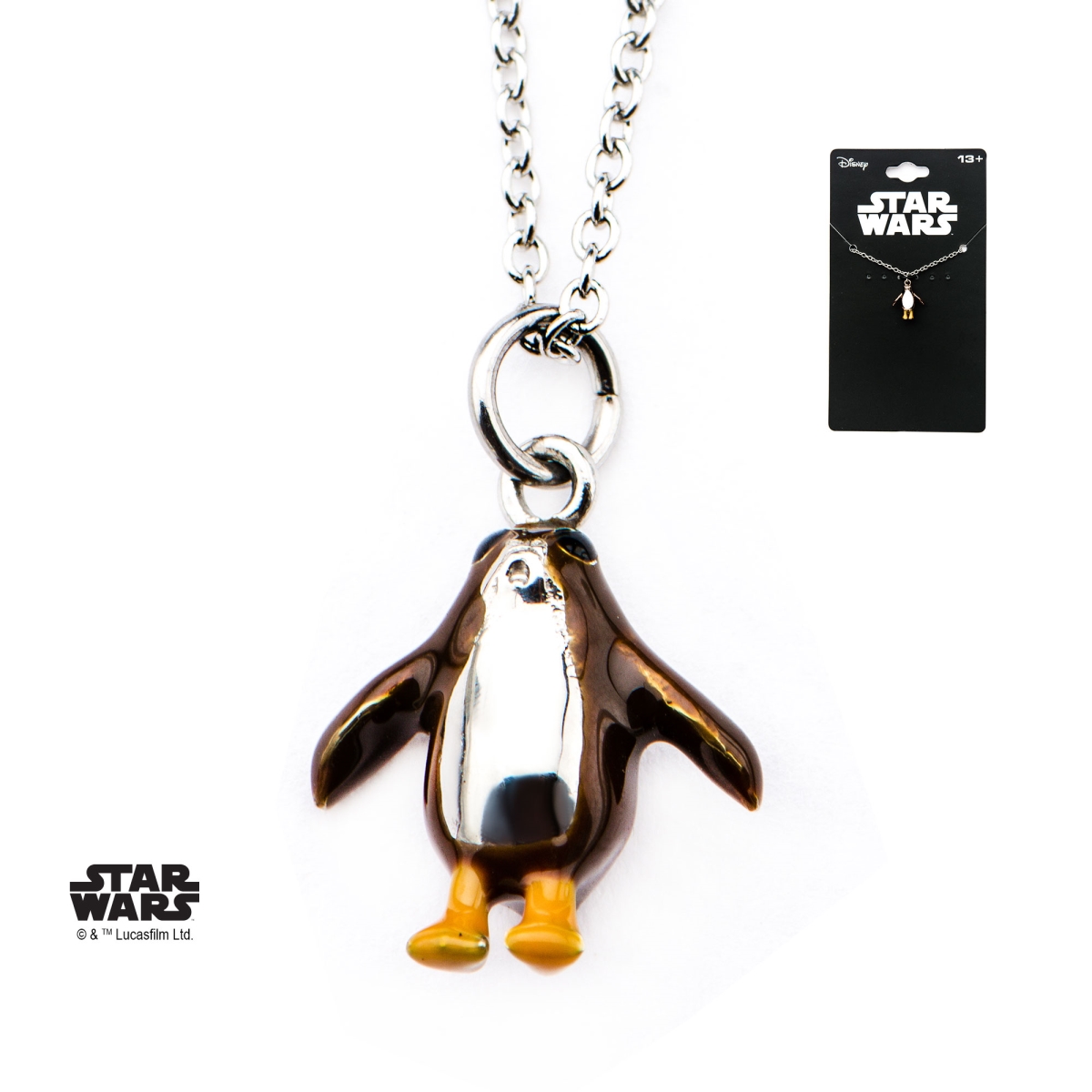 Sw8po3dpnk01 Stainless Steel Ip Porg Pendant With Chain, Rose Gold