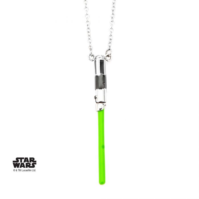 Swydlsnk01 Yoda Lightsaber Stainless Steel Pendant Necklace