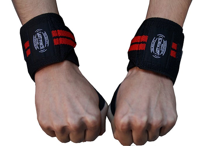 9017-12 12 In. Wrist Wrap Support Sports Elastic Weight Lifting Straps New With Thumb Loop