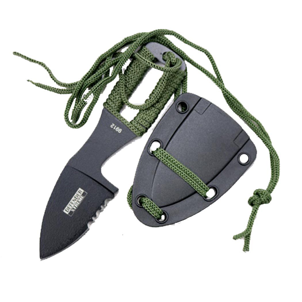9912 5 in. Defender-Xtreme Hunting Knife with Leather Sheath New