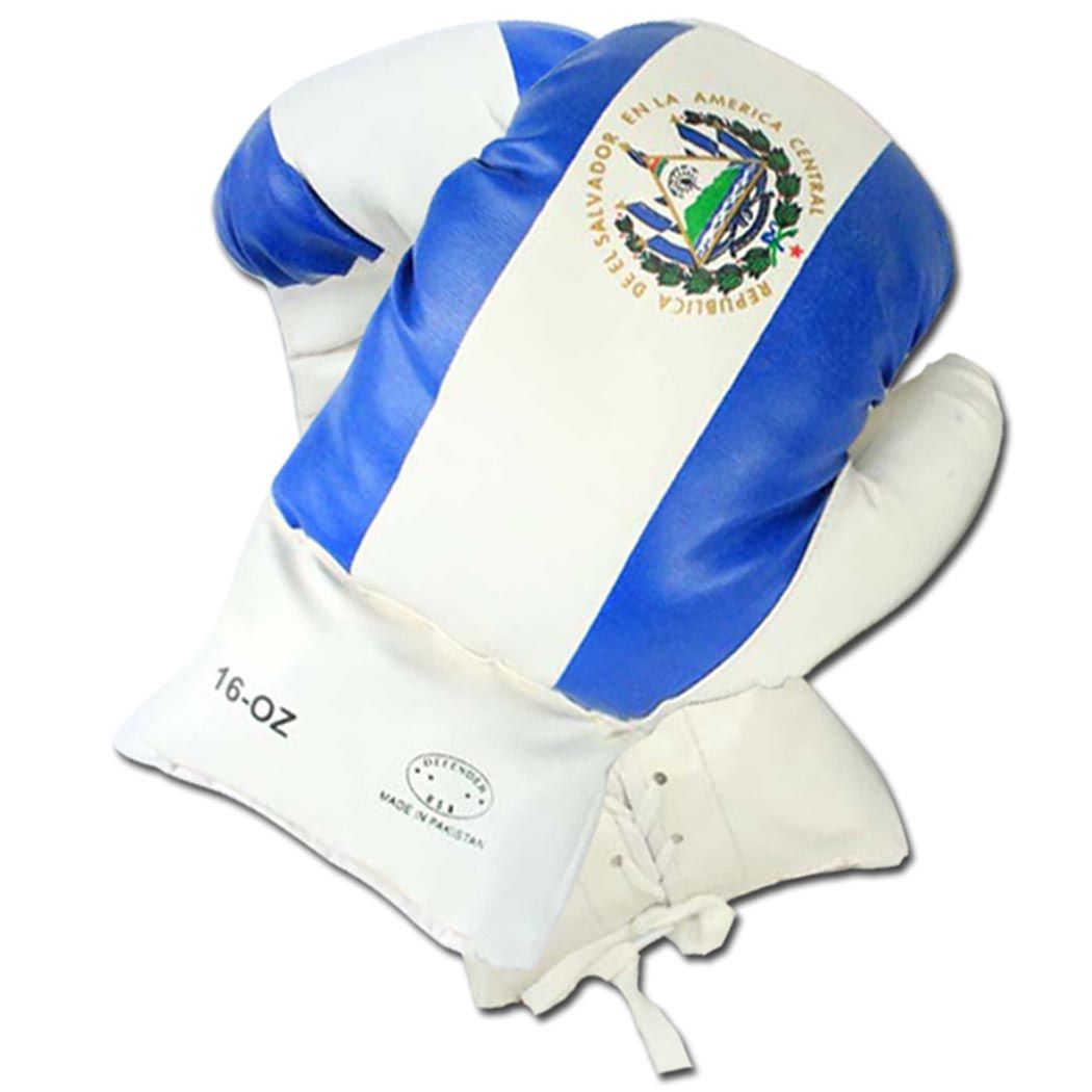 172-16 16 oz El-Salvador Flag Boxing Gloves