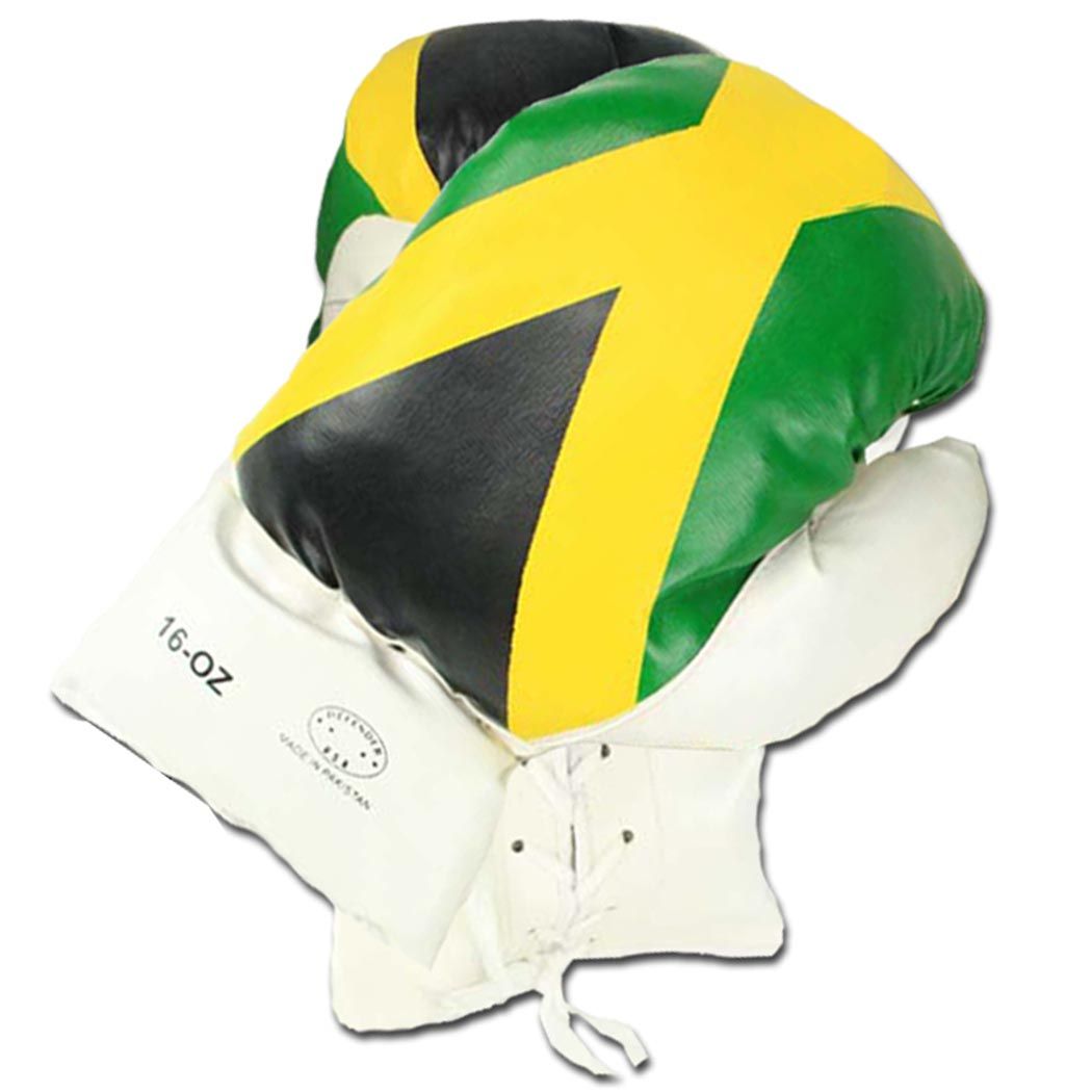 171-16 16 oz Jamaica Flag Boxing Gloves