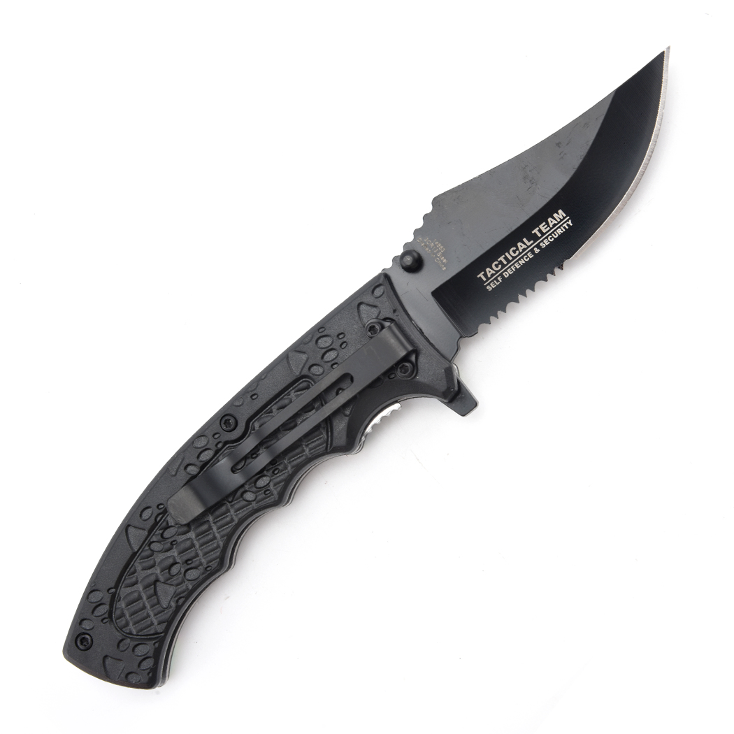 14663 8.25 in. Rainbow Design ABS Handle 3CR13 Steel Spring Assisted Folding Knife