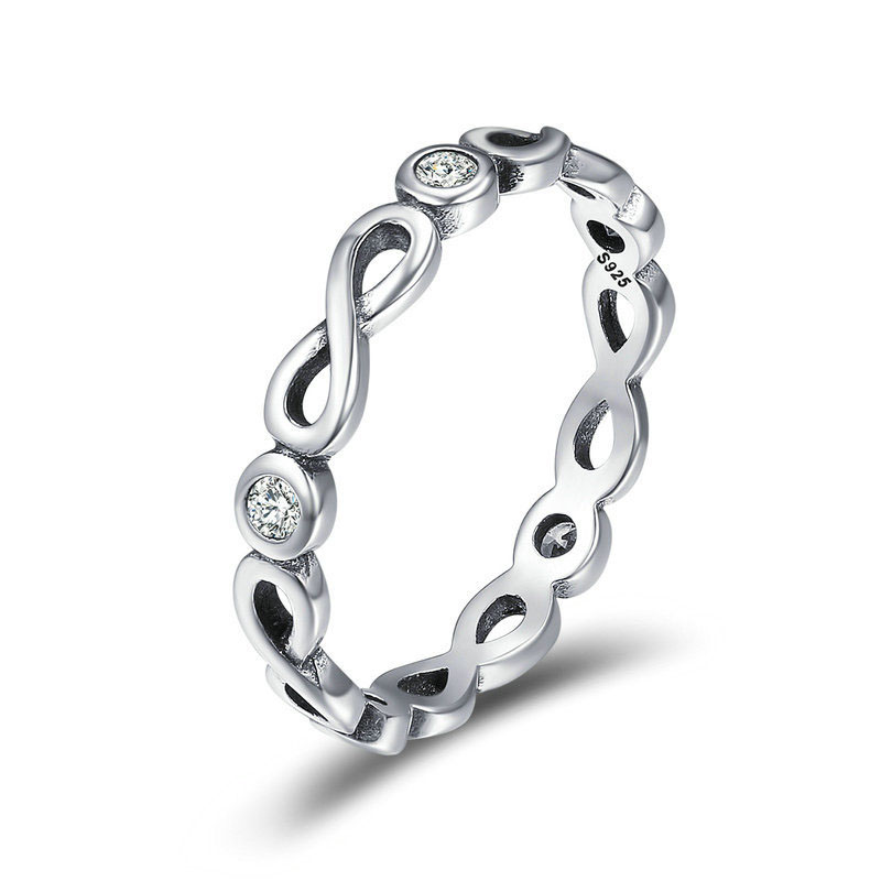 Bme-561211693643 Fashion Hollow Cz Twisted 925 Silver Ring