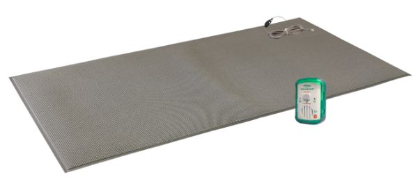 Sfm7-sys 24 X 48 In. Safety Monitor With Weight-sensing Floor Mat System - Gray